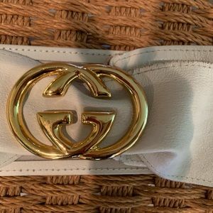 Gucci Gold GG interlocking stamped Gucci with number and Italy. Vintage 1970’s.